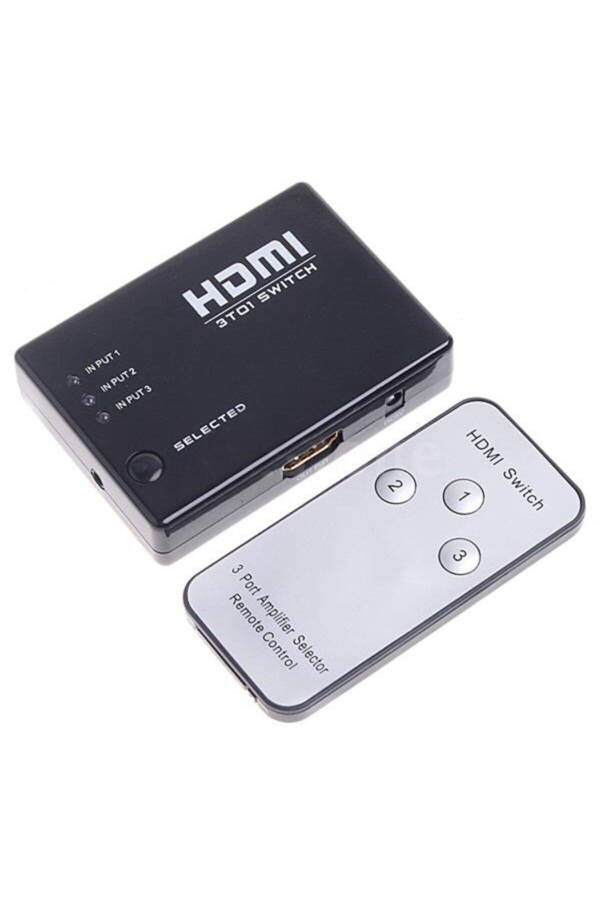 4678 3 Port HDMI Switch Çoklayıcı Çoğaltıcı Kumandalı - 3