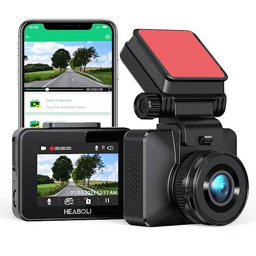 4K Dash Cam Built-in Wi-Fi UHD2160P Discreet Car Dashboard Camera Recorder with 24-Hour Parking Monitor, Super Night Vision, Loop Recording, 170° Wide Angle, Support APP - 1