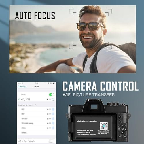 4k Digital Cameras for Photography, Video/Vlogging Camera for YouTube with WiFi & App Control, Travel Camera with 32GB TF Card & 2 Batteries, Compact Camera, Great Gift Choice(S100) - 12