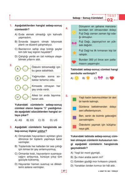 4th Grade Basic Subjects Question Bank - 3