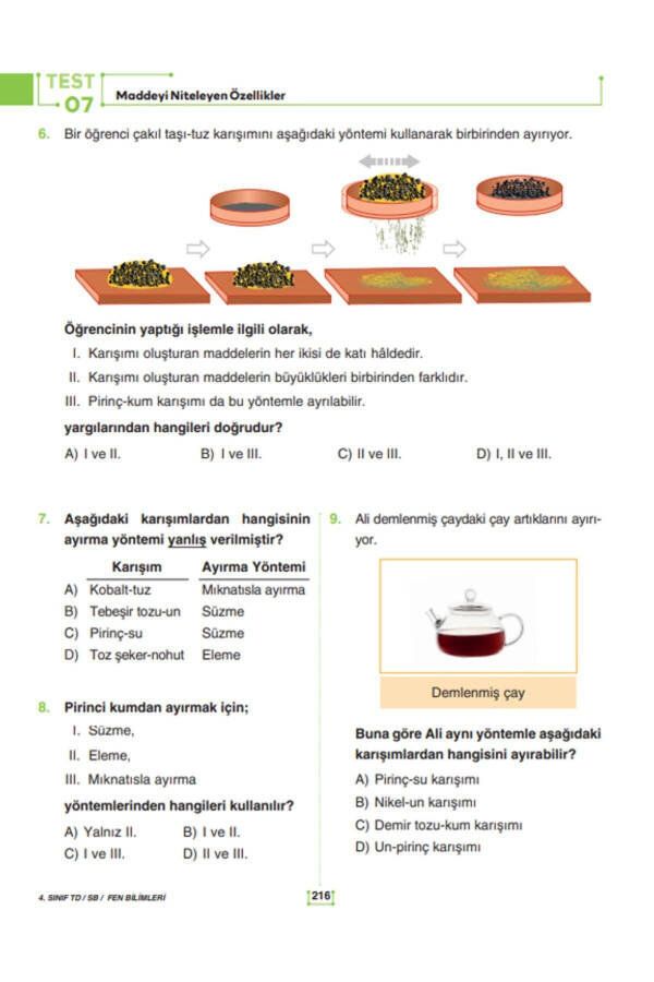 4th Grade Basic Subjects Question Bank - 7