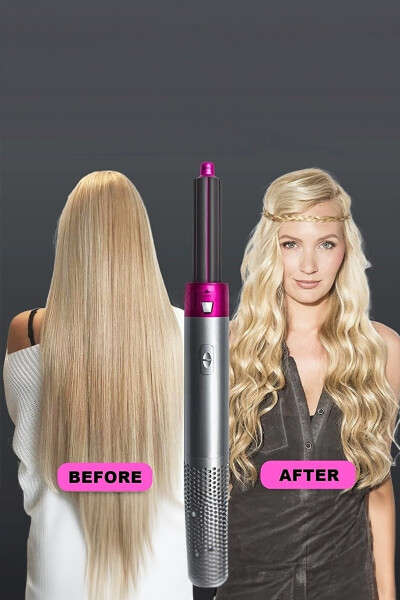 5-in-1 hot air styler, hair straightener, brush comb dryer. - 2