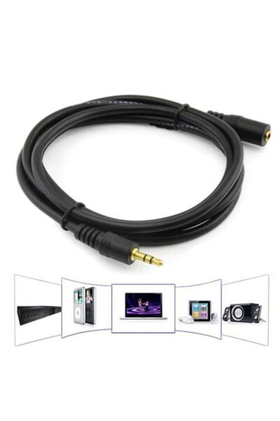 5 Meter 3.5mm Stereo Earphone Aux Audio Extension Cable 5 Mt - 5