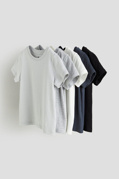 5 Pack Cotton T-Shirt - 1