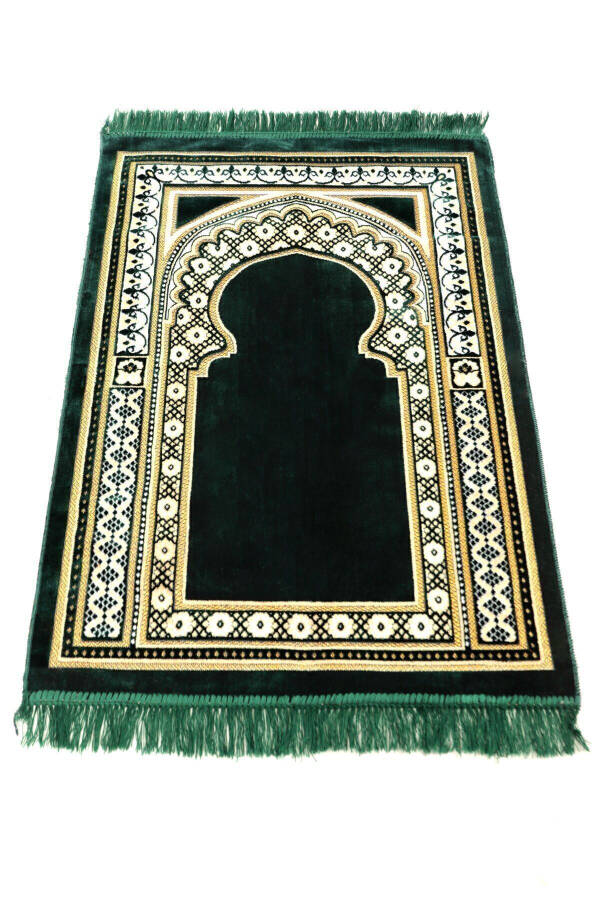 5 Piece Thick Velvet Prayer Rug Set - 8