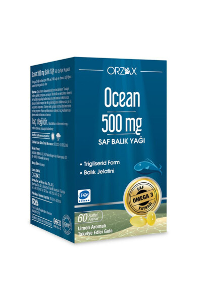 500mg Omega-3 Balık Yağı 60 Kapsül - 1