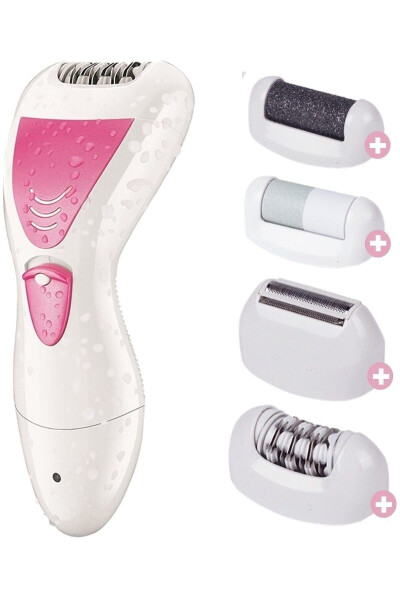 5201-yg Pro Model 4 in 1 Waterproof Epilator Device Hair Removal Machine Heel Rasp - 2