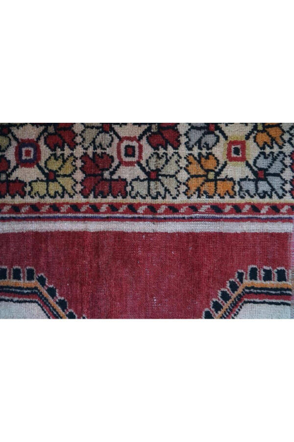 53x53 cm El Dokuma Küçük Boy Kapı Önü Kilim Harika Kondisyonlu Kilim - 7