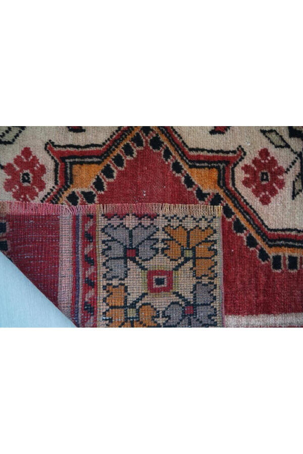 53x53 cm El Dokuma Küçük Boy Kapı Önü Kilim Harika Kondisyonlu Kilim - 8