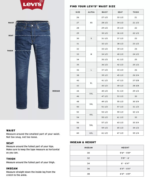 541™ Мужские джинсы Athletic Fit All Season Tech Jeans Военно-морская академия - 11