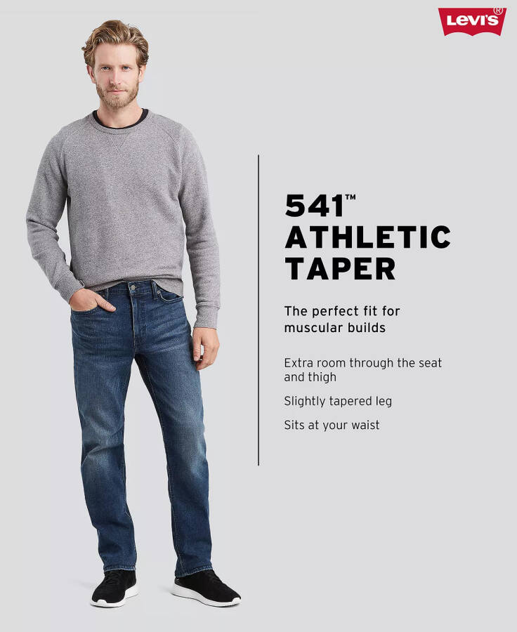 541™ Мужские джинсы Athletic Fit All Season Tech Jeans Военно-морская академия - 12