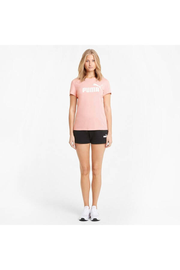 586774 Ess Logo Tee T-Shirt Women's T-Shirt Pink - 5