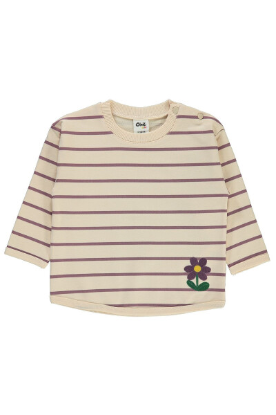 6-18 Ay Bebek Kız Sweatshirt (Lila) - 1