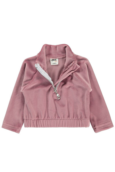 6-18 Ay Bebek Kız Sweatshirt (Pudra) - 2