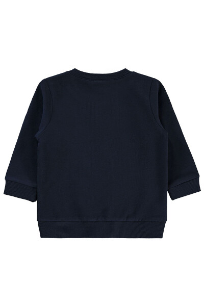 6-18 ay erkek bebek sweatshirt, lacivert - 2