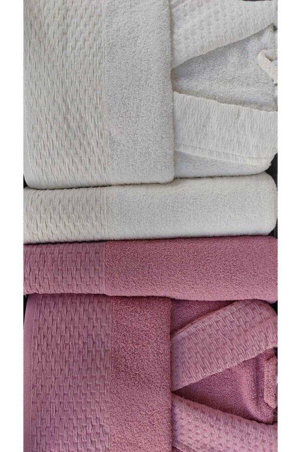 6 Piece Double Person Family Bathrobe Set - 1