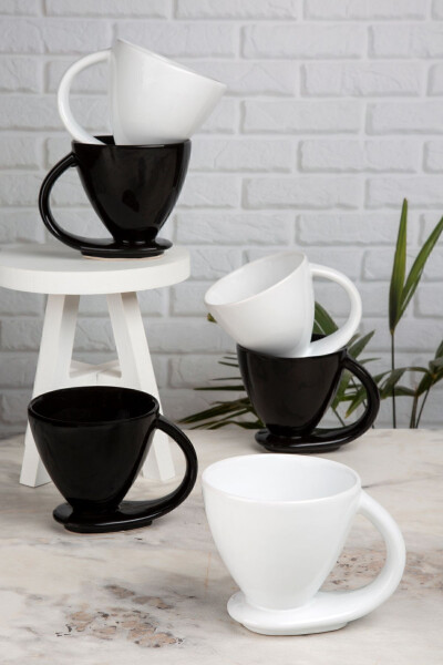 6-Piece Set Special Design Self-Standing Coffee, Herbal Tea Etc. Mug Cup Set Syh-byz - 6