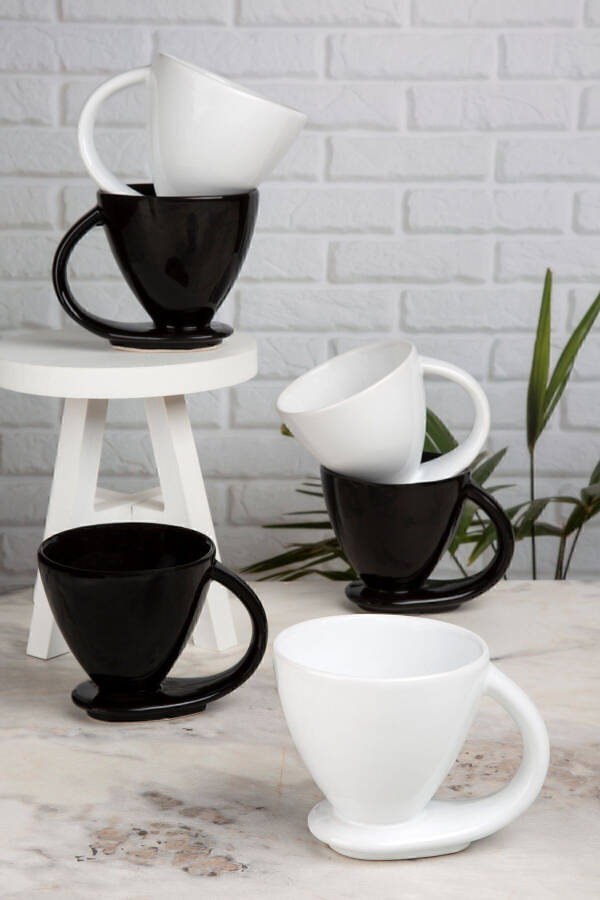 6-Piece Set Special Design Self-Standing Coffee, Herbal Tea Etc. Mug Cup Set Syh-byz - 3