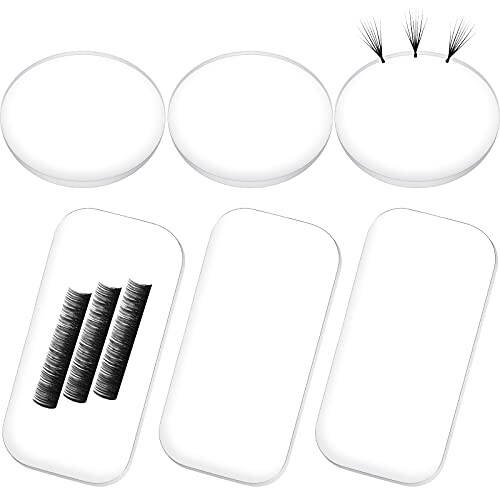 6 Pieces Eyelash Extension Pad Silicone Pads for Lashes Silicone False Eyelash Holder Pads Reusable Eyelash Extension for Loose Lash Grafting Gasket Pallet Eyelash Adhesive Eyelash Extension (Clear) - 1