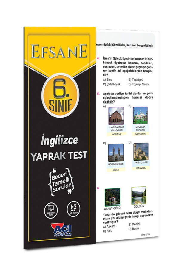 6. Sınıf Tüm Dersler Yaprak Test Seti - 12