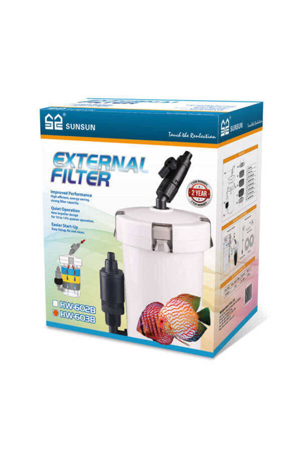 603b Akvaryum Mini Dış Filtre 400 Lt/h - 1