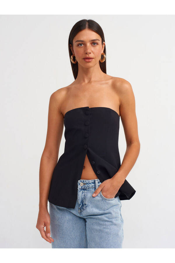 60549 Strapless Top - Black - 22