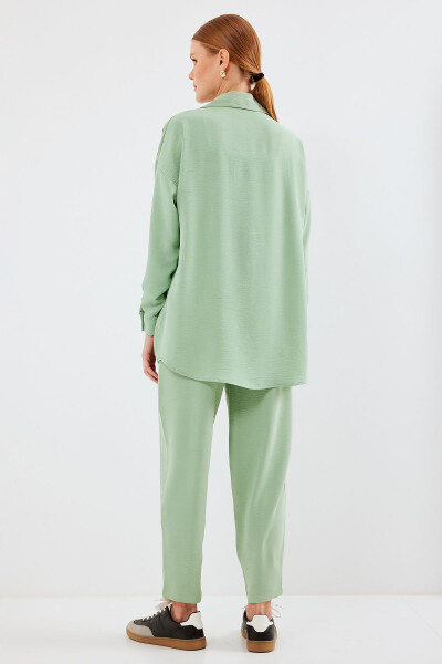 6593 Oversize İkili Takım - Mint - 6