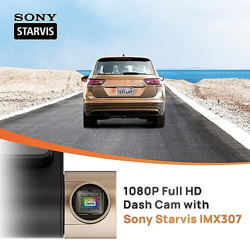 70mai Dash Cam Lite, 1080P Tam HD, Akıllı Araba Kamerası, Sony IMX307, Dahili G-Sensör, 130° Geniş Açı Görüş Alanı, WDR, Gece Görüşü, Döngü Kaydı - 2