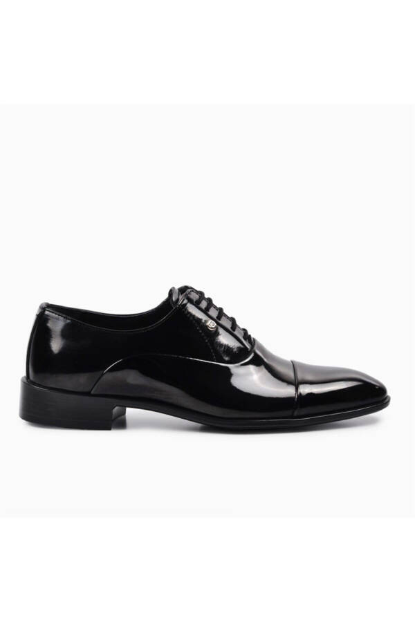 70pc20 Black Patent Leather Men's Classic Shoes - 1