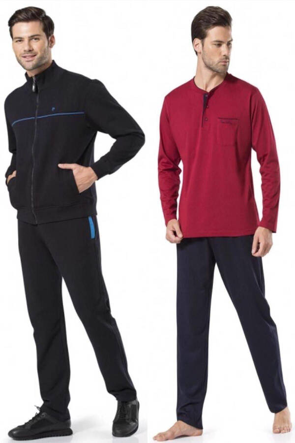 7200 4-piece Sweatsuit Pajama Groom Set - 4