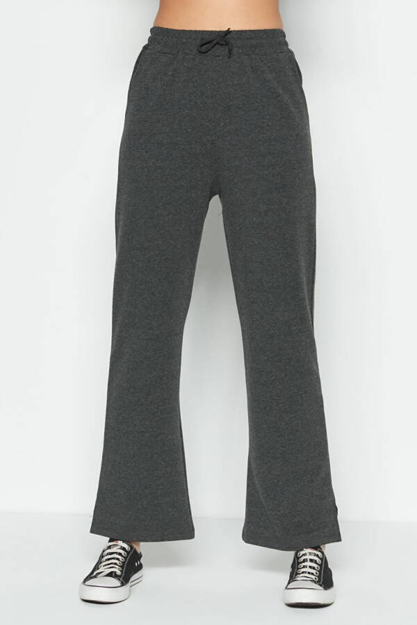 741 Anthracite Cuffed Spanish Leg Sweatpants - 3