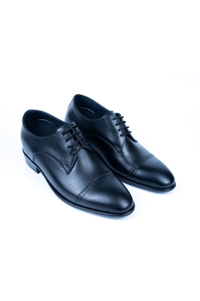 7/9 Cm Height Increasing Hidden Heel Handmade Classic Stitched Oxford Men's Shoes Groom Shoes - 14