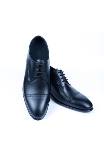 7/9 Cm Height Increasing Hidden Heel Handmade Classic Stitched Oxford Men's Shoes Groom Shoes - 15