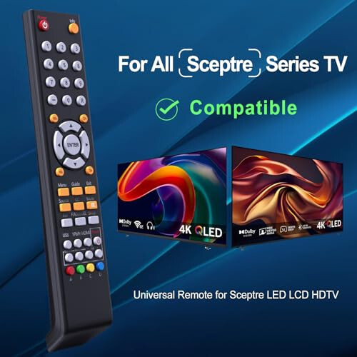 8142026670003C Evrensel Yedek Uzaktan Kumanda Tüm Sceptre TV LED LCD HDTV ile Uyumlu (8142026670003C) - 2