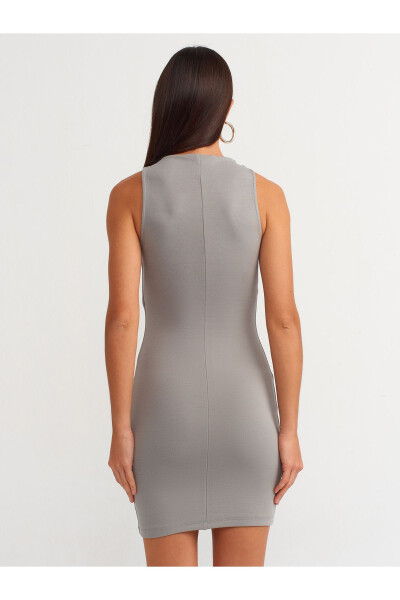 91128 Bodycon Mini Dress - Grey - 18