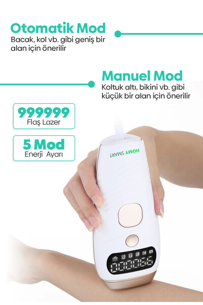 999.999 Atım Ipl Pro Acısız Lazer Epilasyon Cihazı - 7