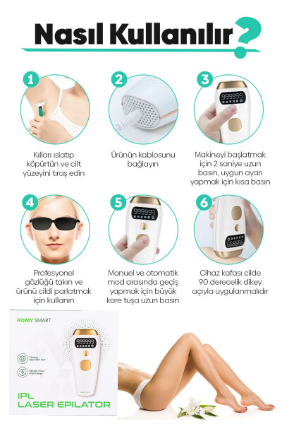 999,999 Shots IPL Pro Painless Laser Hair Removal Device - 10