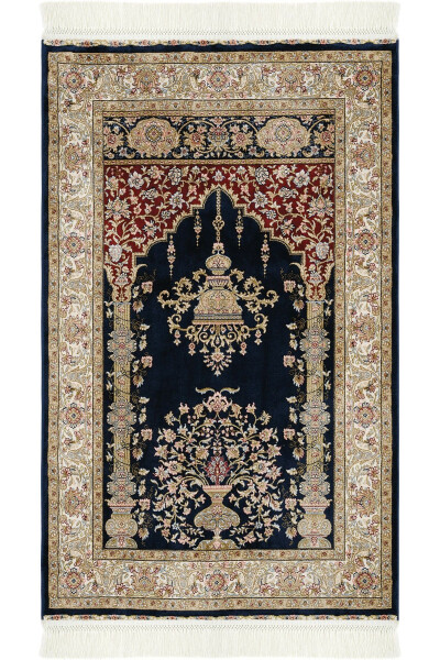 A perfect gift for prayer: Navy Gift Rug Prayer Mat. Thick, stylish and double pack. - 1