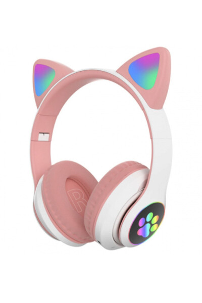 A Quality Vilya Cat Ear Detailed Compatible Bluetooth Wireless Headphones for Kids Gamer - 33