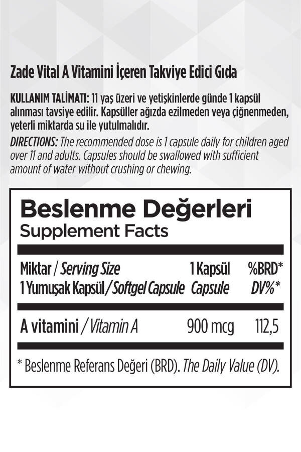 A Vitamini Blister 30 Kapsül - 6