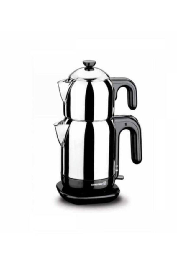 A369 Demtez Stainless Steel/Black Electric Kettle - 1