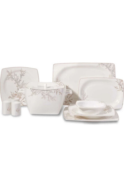 A8428 Bone Selection 60 Piece Square Dinner Set - 13