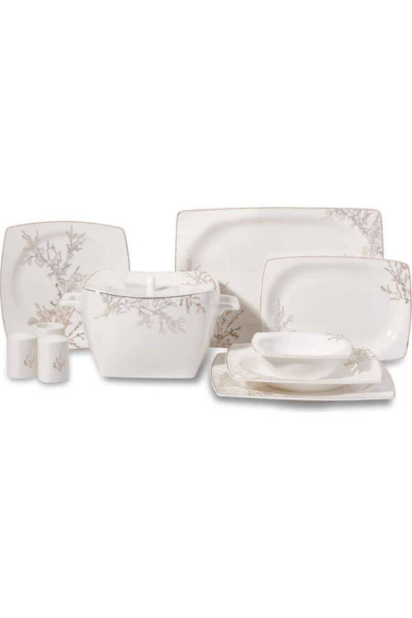 A8428 Bone Selection 60 Piece Square Dinner Set - 9