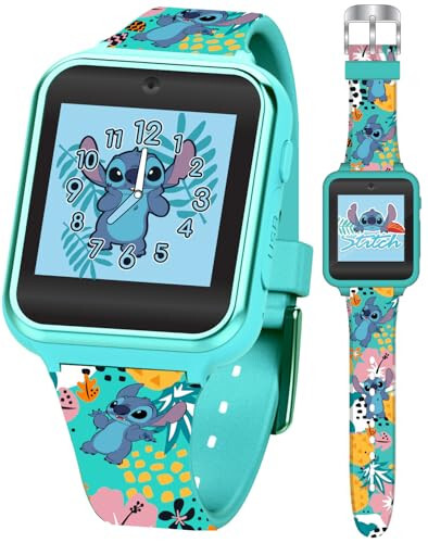 Accutime Bolalar Disney Lilo & Stitch Interaktiv Smartwatch Kamera, O'yinlar va Fitness Tracker bilan O'g'il bolalar, Qizlar va Go'daklar uchun - 4