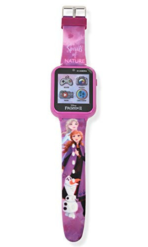 Accutime Çocuk Disney Frozen Akıllı Saat Kamera ile Çocuklar ve Bebekler İçin - Oyunlar, Ses Kaydedici, Hesap Makinesi, Pedometre, Alarm, Kronometre ile Etkileşimli Akıllı Saat - 2