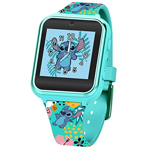 Accutime Kids Disney Lilo & Stitch Interactive Smartwatch with Camera, Games, and Fitness Tracker for Boys, Girls, and Toddlers - 1