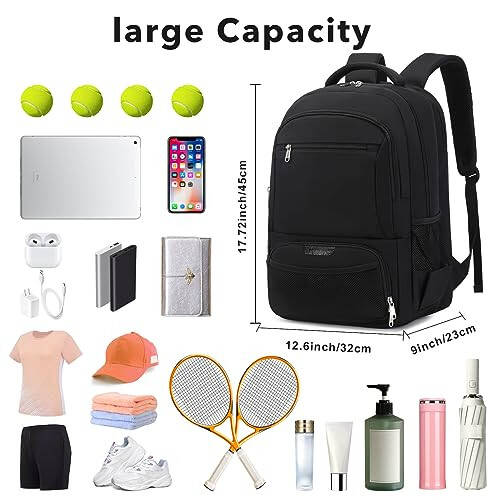 ACESAK Tennis Backpack Tennis Bag for Women Men - Tennis Bag Holds 2 Rackets, Badminton Squash, Pickleball Paddles Balls - 2