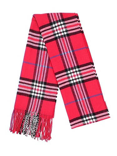 Achillea Scottish Tartan Plaid Scarf, Classic Winter Scarf, Soft Cashmere Feel Men’s & Women's Scarves - 9