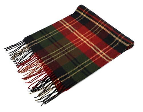 Achillea Scottish Tartan Plaid Scarf, Classic Winter Scarf, Soft Cashmere Feel Men’s & Women's Scarves - 4