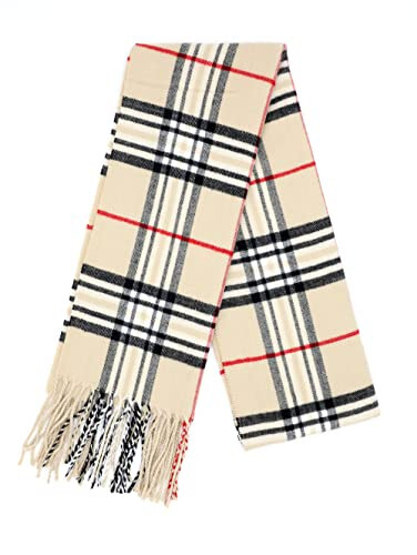 Achillea Yumuşak & Sıcak Tartan Kaba Yünlü Kış Eşarbı Unisex - 17